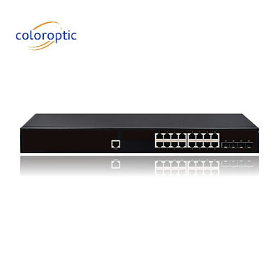 IEEE802.3 Layer 2 POE Switch 16 4GE Porti SFP 10/100/1000M 1 Console Auto MDI/MDIX