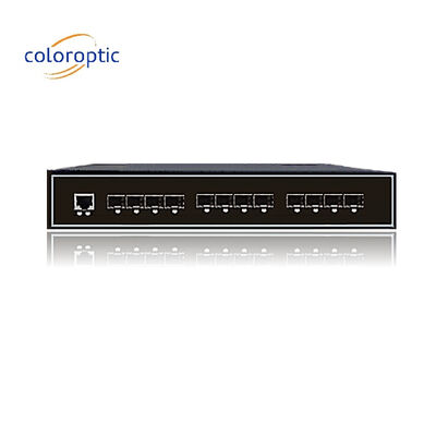 Interruttore Ethernet Intelligente Industriale con 8GE SFP 4 porte 10GE SFP+ 1 Console