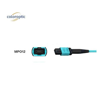 Fibra G652D OM3 MPO Patch Cable lunghezza 1m per le esigenze aziendali