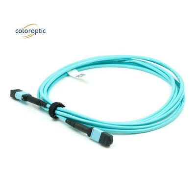 Fibra G652D OM3 MPO Patch Cable lunghezza 1m per le esigenze aziendali
