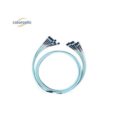 12 Core MPO Patch Cord Modalità fibra OM3 G652D Durabilità oltre 1000 volte