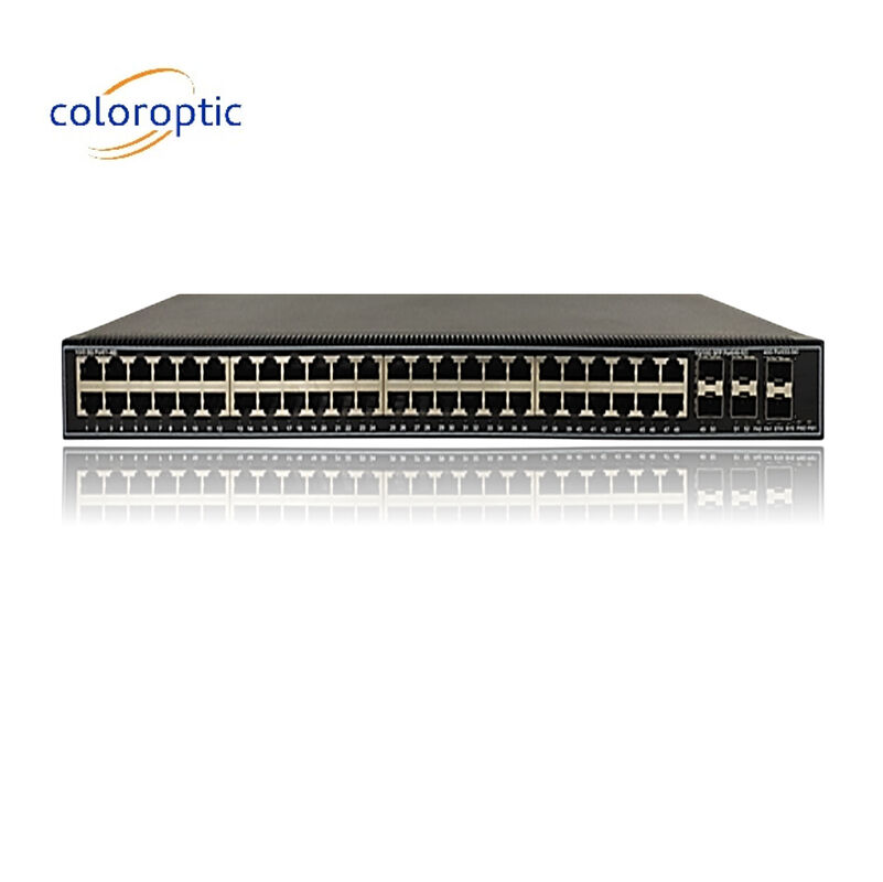 48 porte Gigabit Poe Switch QoS 10/100/1000M POE, 6*10GE Porti SFP+